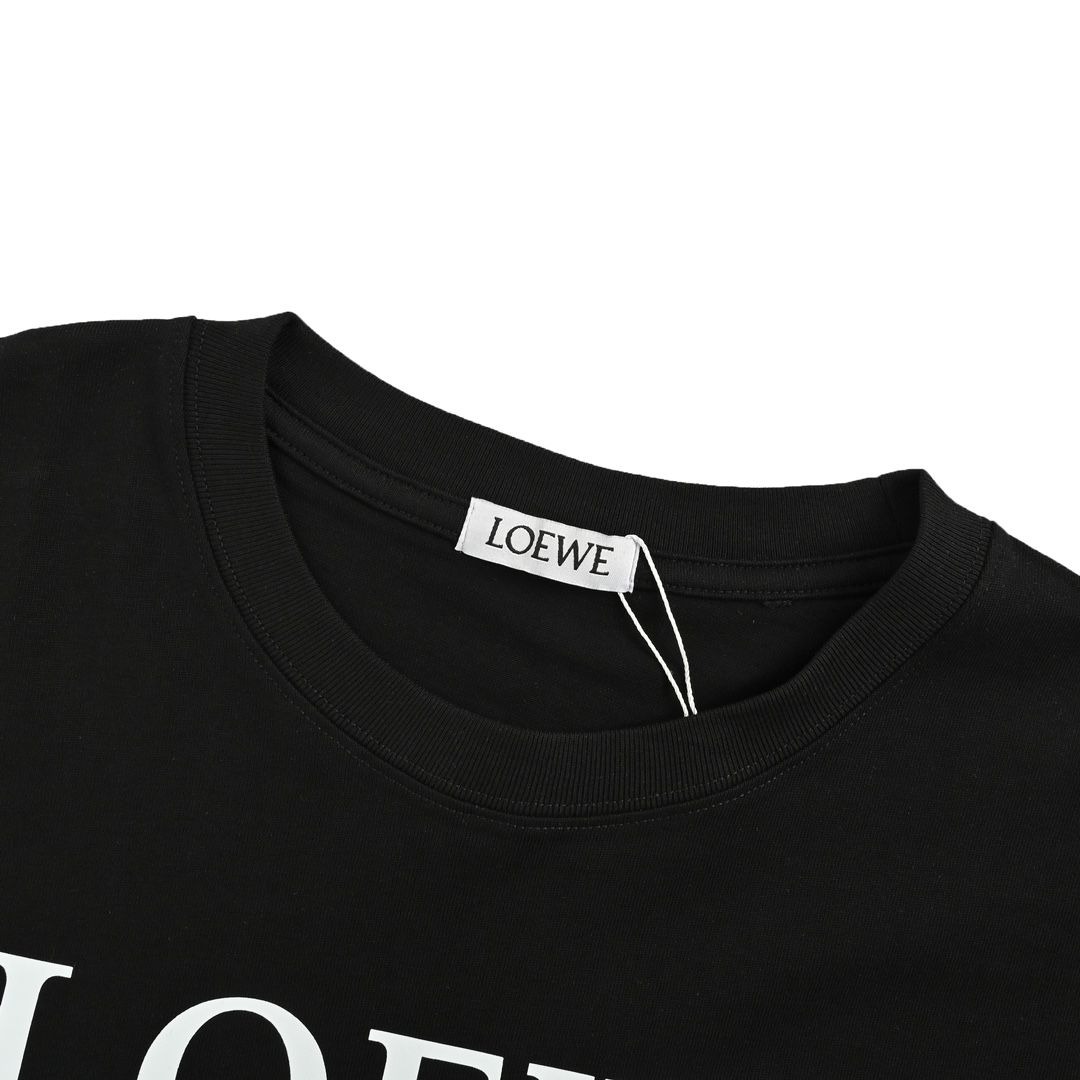 Loewe 24ss butterfly logo print short sleeves