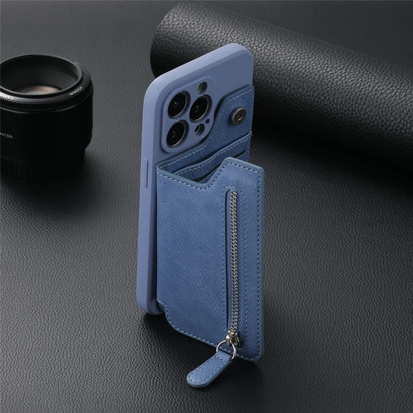 🔥Last Day Promotion-50% OFF🔥Magnetic Liquid Silicone Shell With Zipper Wallet