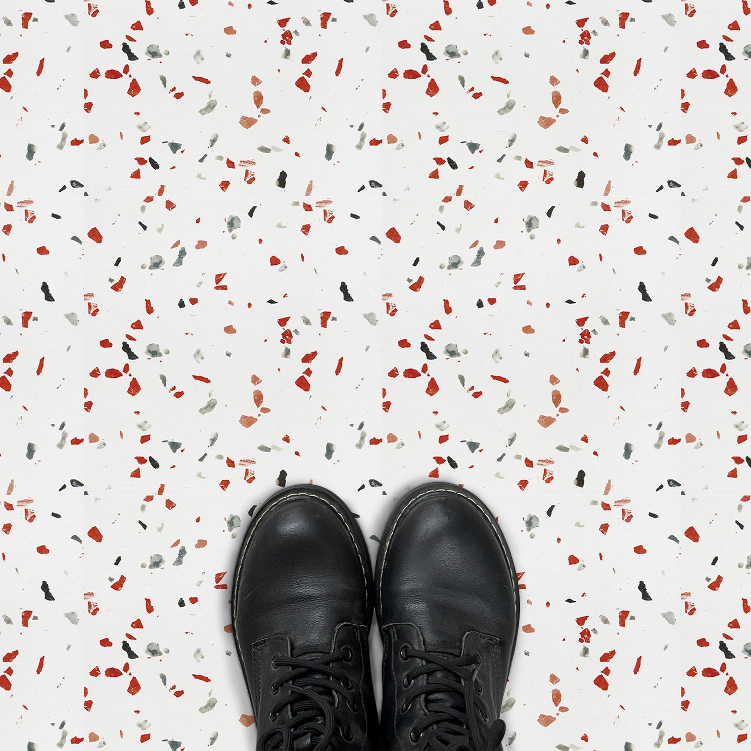 Confetti Terrazzo Peel and Stick Vinyl Floor Tile Sticker