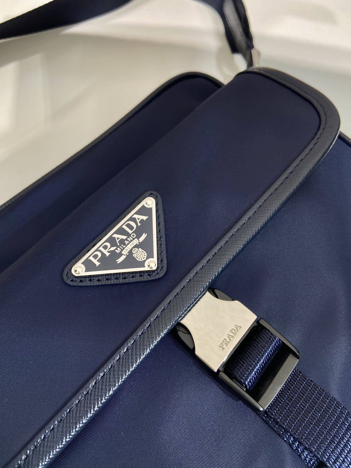 Prada Nylon Messenger Bag 2VH133B