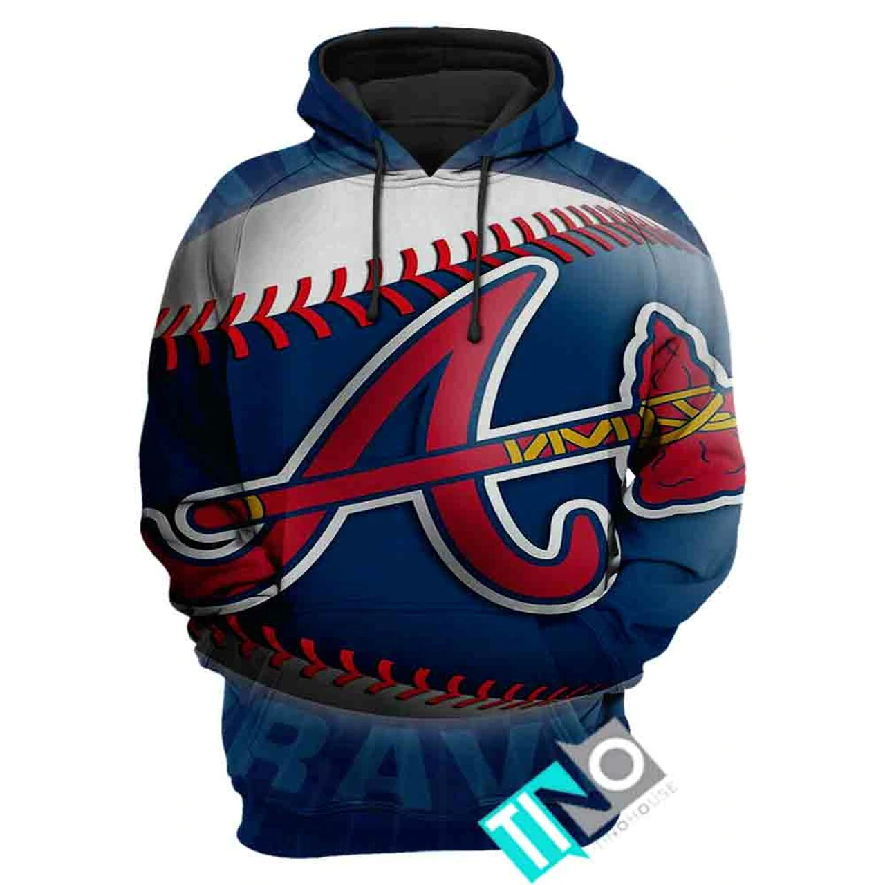 ATLANTA BRAVES 3D CASUAL HOODIE 102