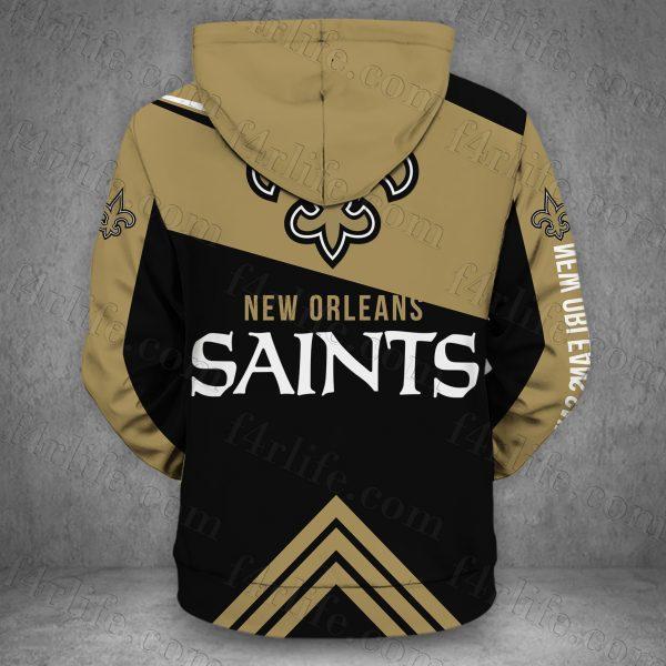 NEW ORLEANS SAINTS HOODIE PRINTED VIP 3D 04