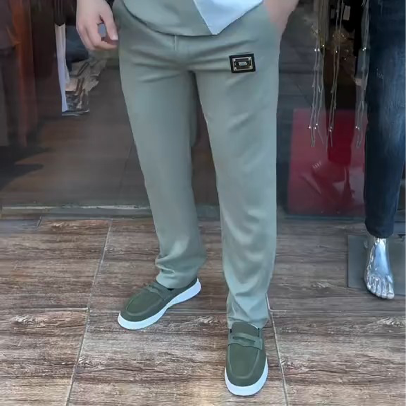 Men's Casual Crew Neck Top and Pants Set