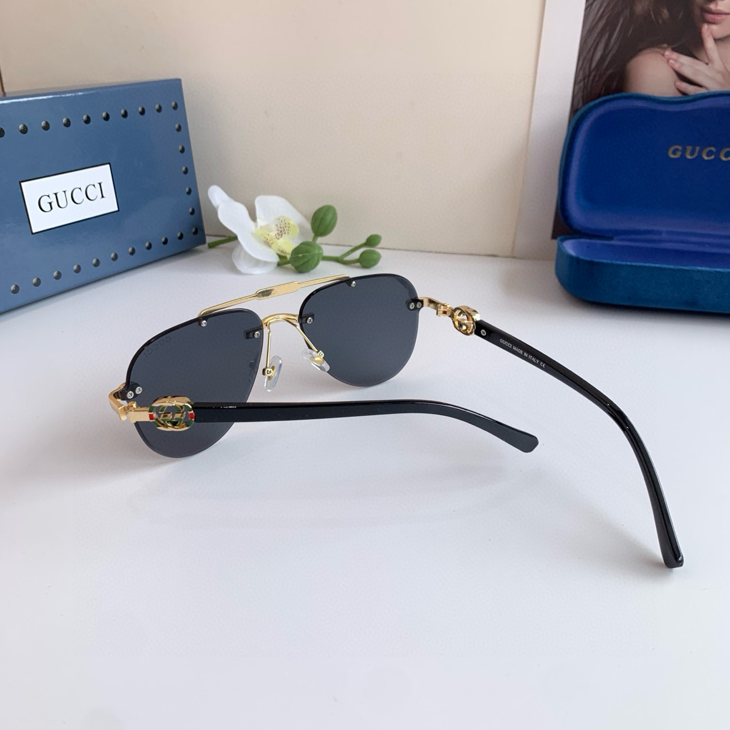 Gucci rimless sunglasses
