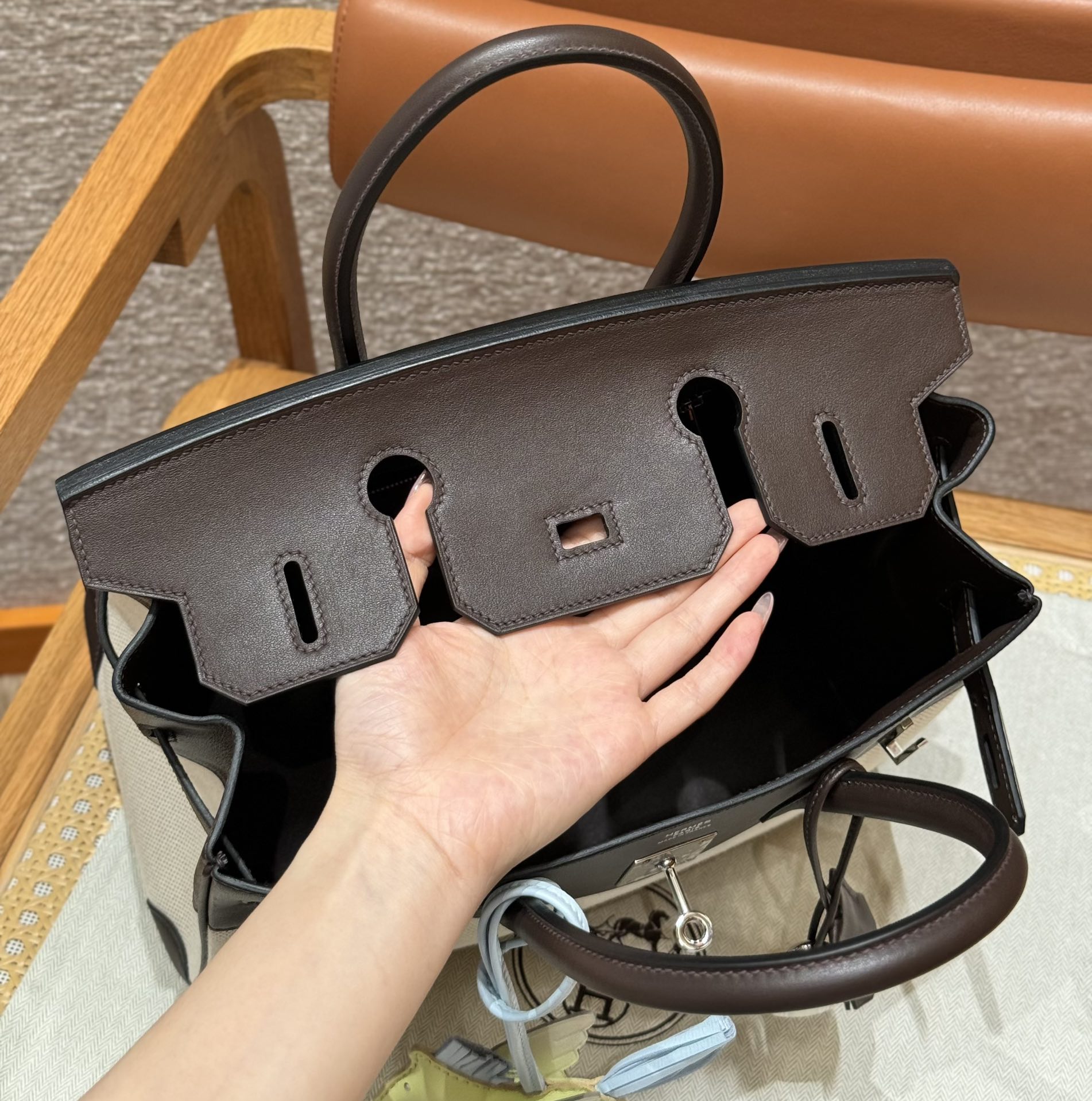 Hermès Birkin 46Ebene Handbag (Handmade to Order)