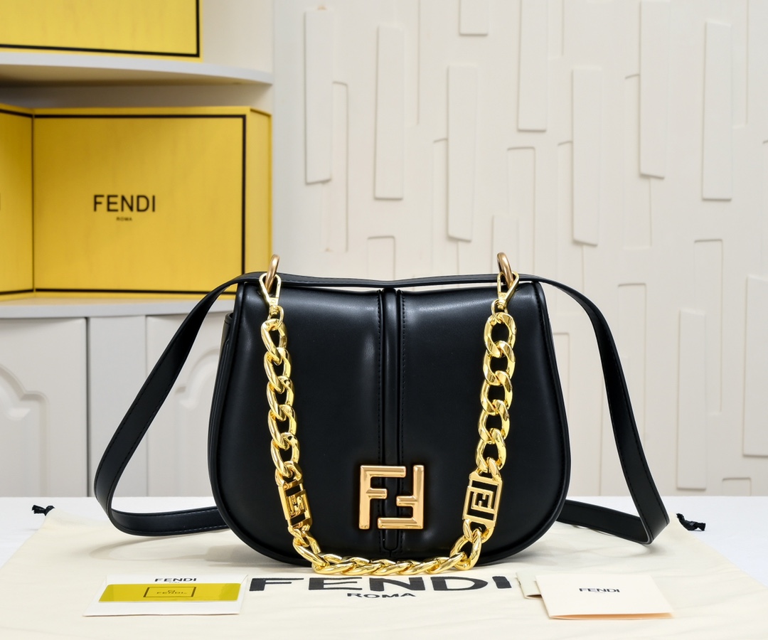 FENDI C'mon series retro large flap bag 6651