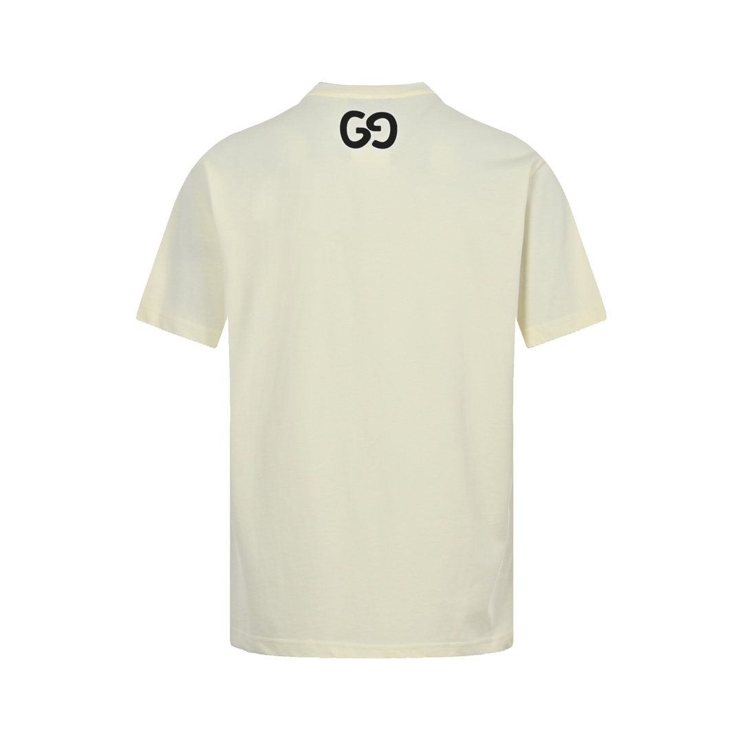 Gucci 23ss graffiti lettering print short sleeve