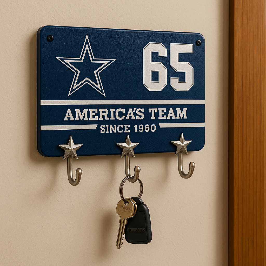 ✨Dallas Cowboys 🏈 Key Hook Plaque