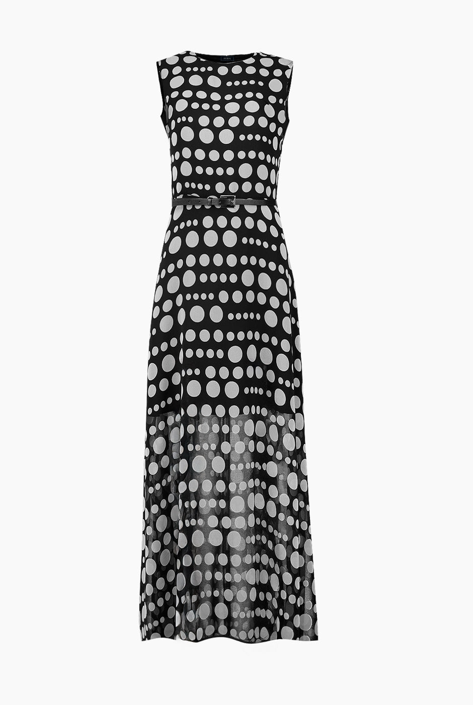 Vestido sin mangas y estampado