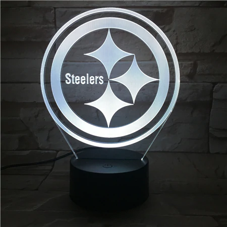 PITTSBURGH STEELERS 3D LED LIGHT LAMP