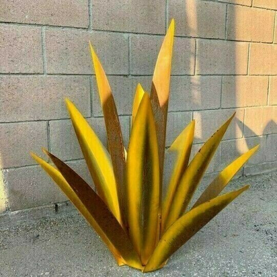 🔥Last Day 50% OFF🔥HandMade Painted Metal Century Plant🔥Buy 2 save 10% & Free Shiping