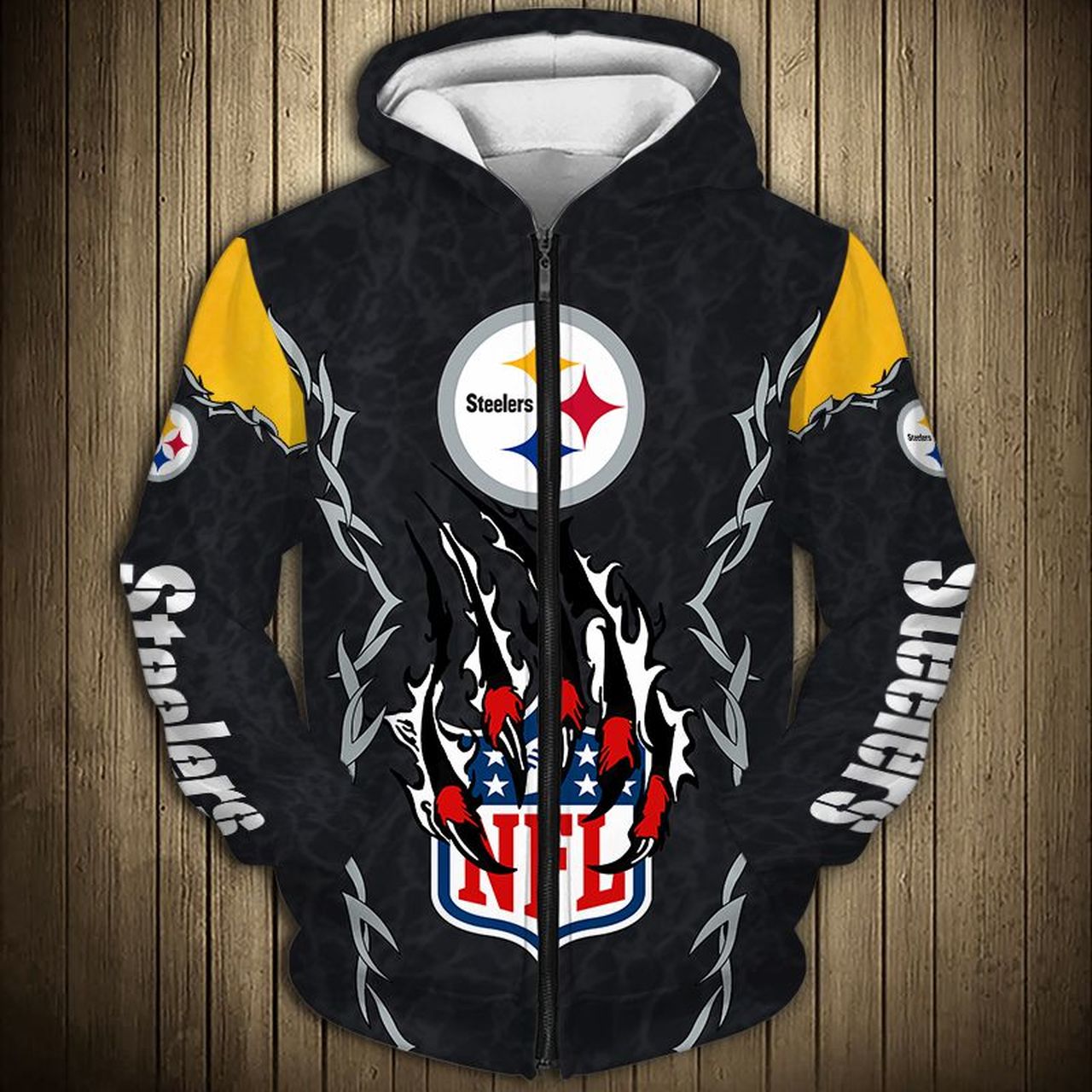 PITTSBURGH STEELERS 3D HOODIE PPSS030