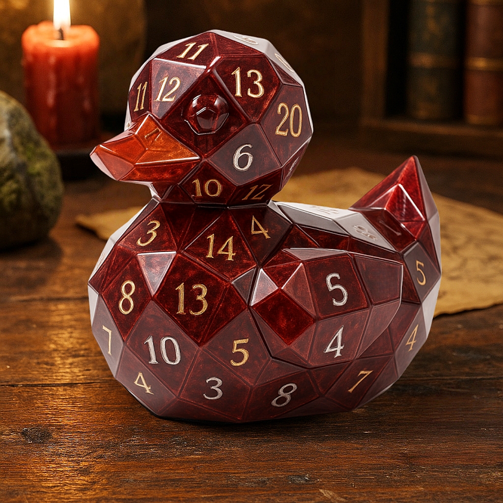 DND Dice Duck Figure