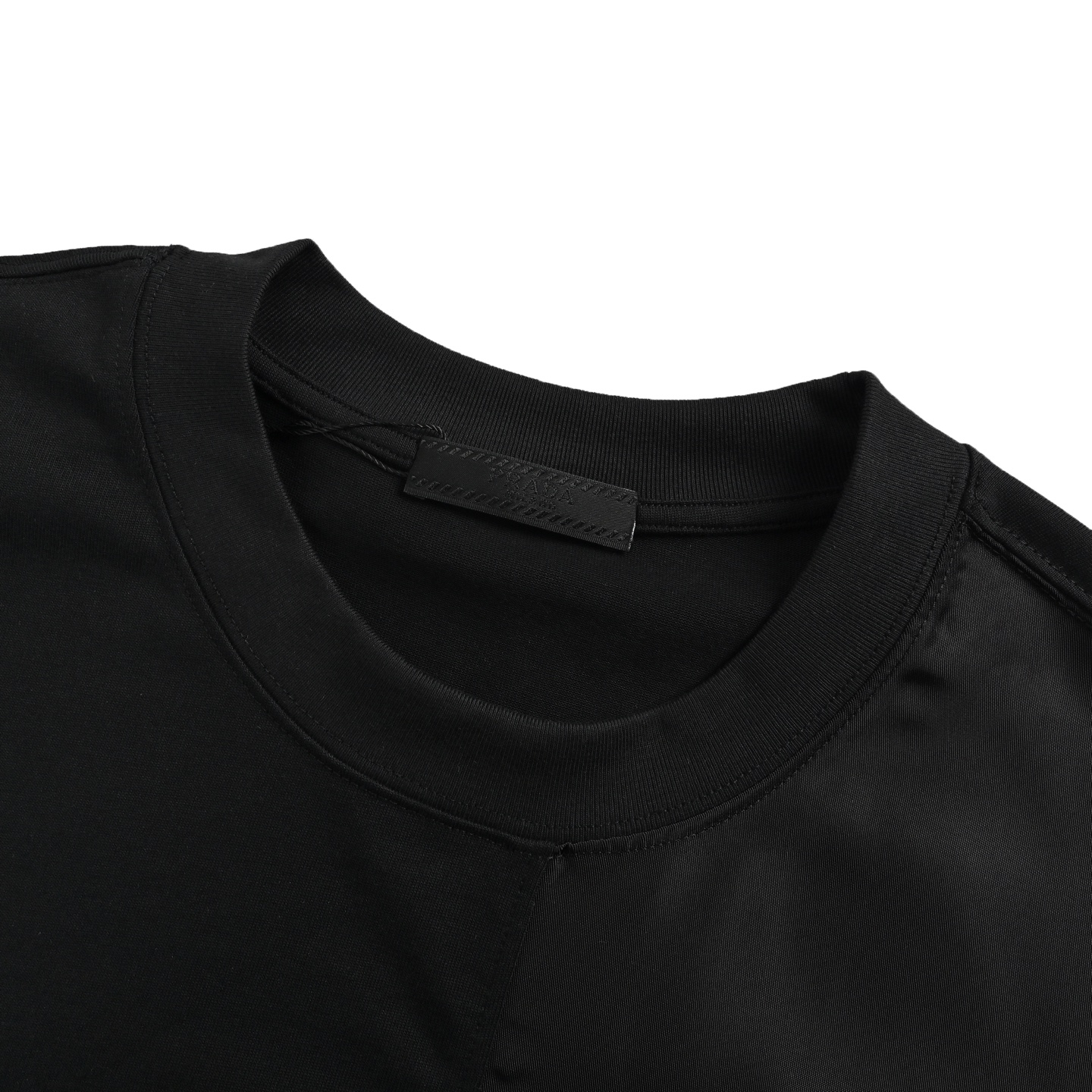 Prada 25ss triangle logo nylon pocket patchwork short sleeves