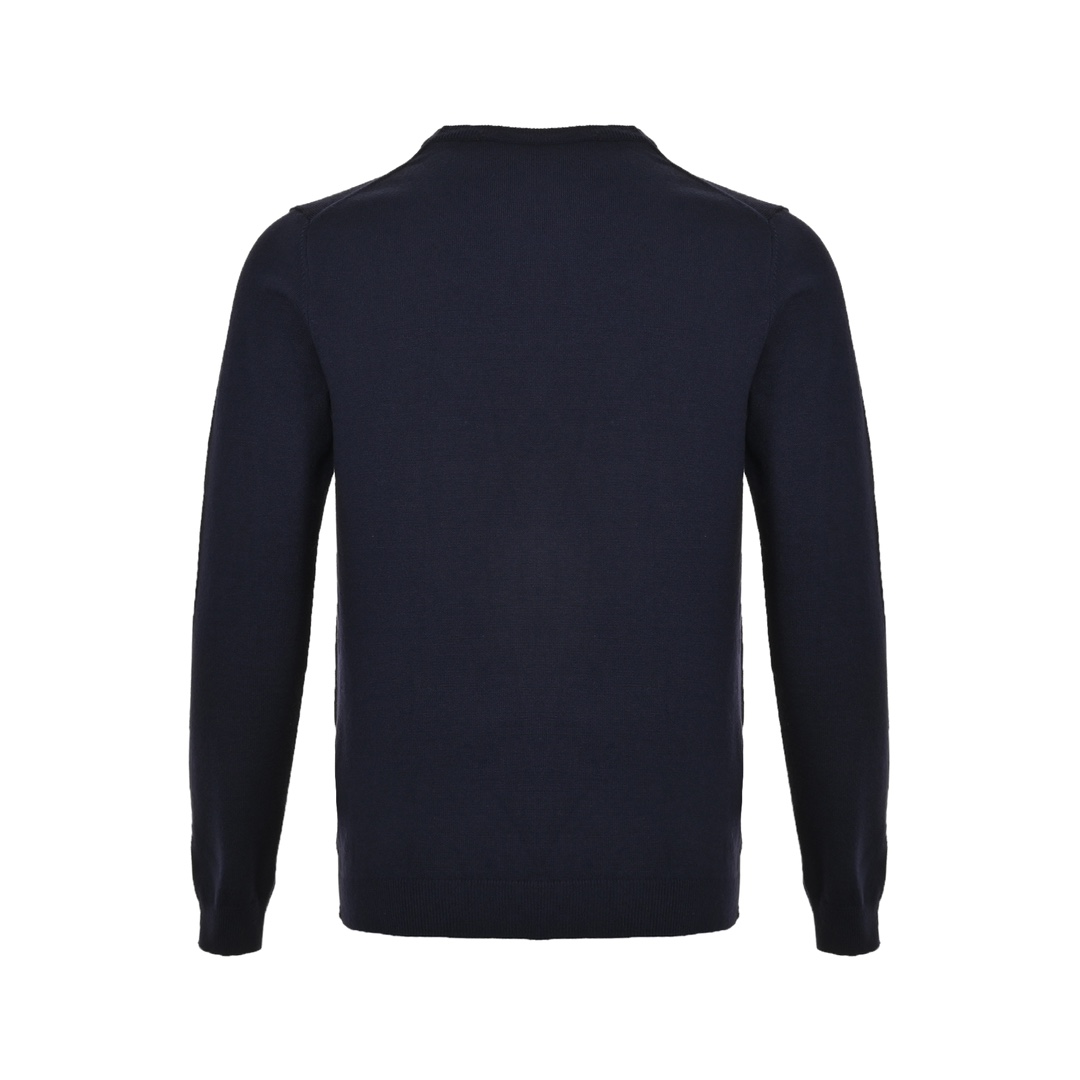 Gucci 24Fw jacquard crewneck sweater with logo hem