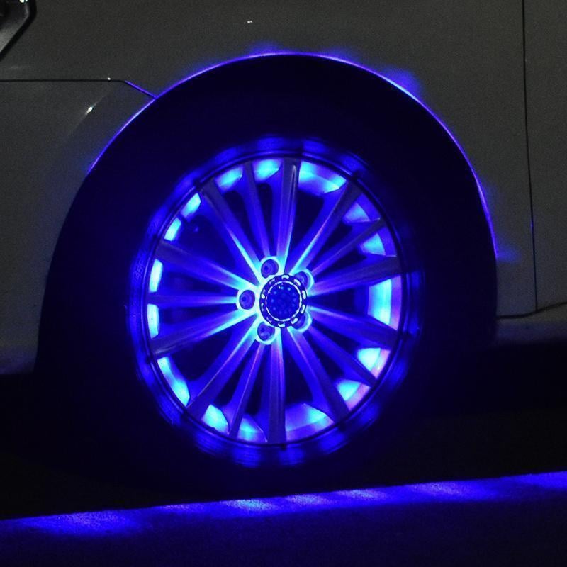 Solar Car Tire Wheel Lights with Wireless Remote Control	 🔥（Last Day Sale）
