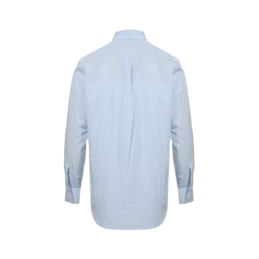 Dior 24Fw pocket CD letter print striped long-sleeved shirt