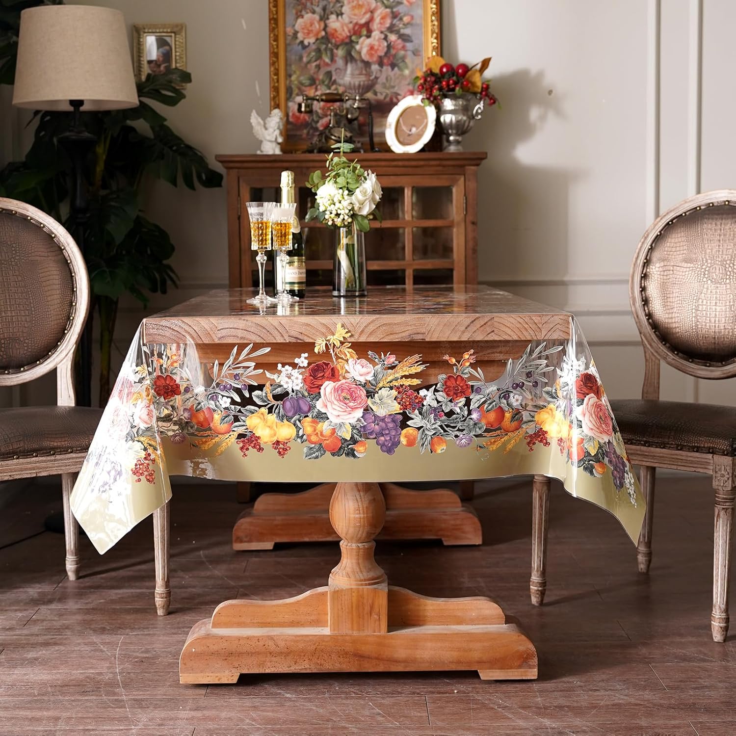 🔥ON SALE ALERT!🔥Clear Table Cover Protector Oil Spill Proof Vinyl PVC Tablecloths