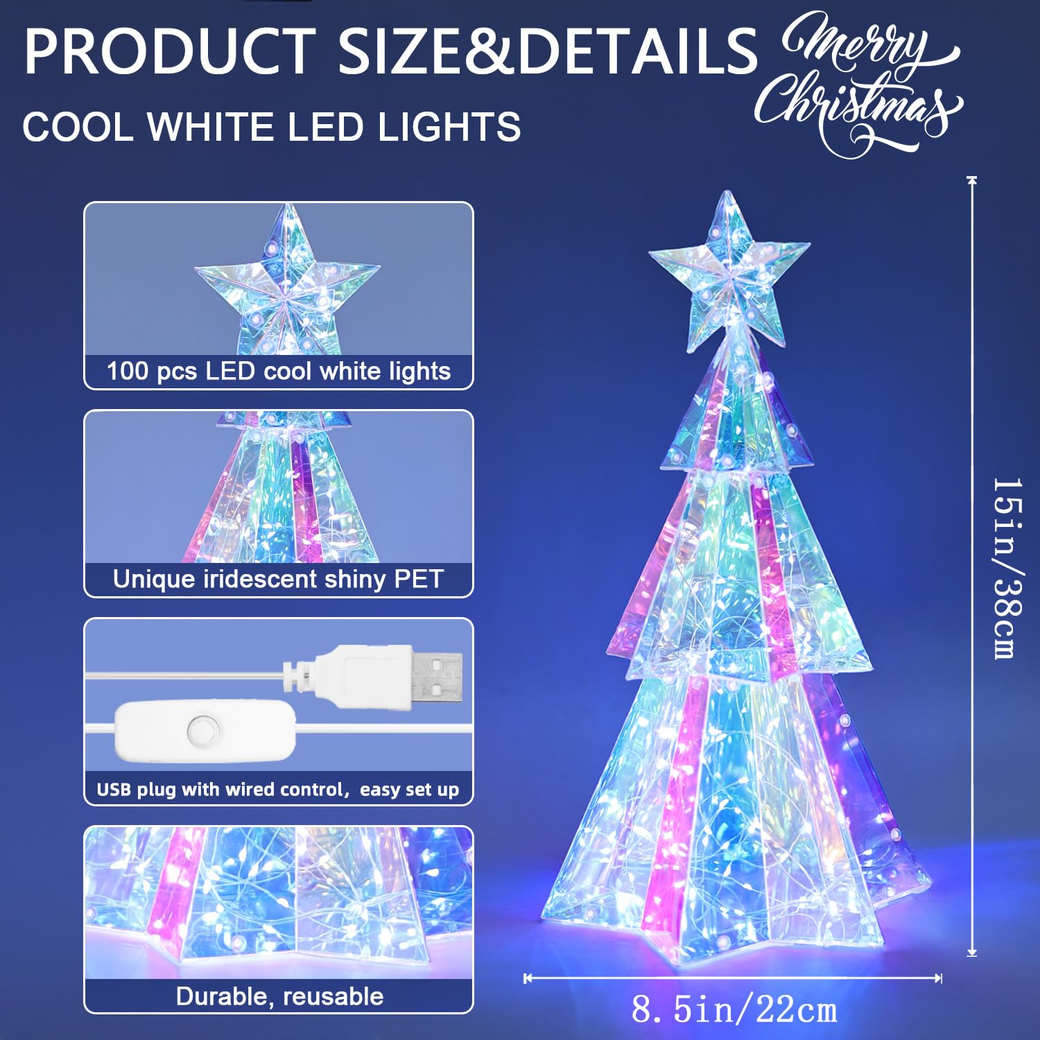 🎄CHRISTMAS ON SALE🔥LED Prismatic Rainbow Christmas Decorations