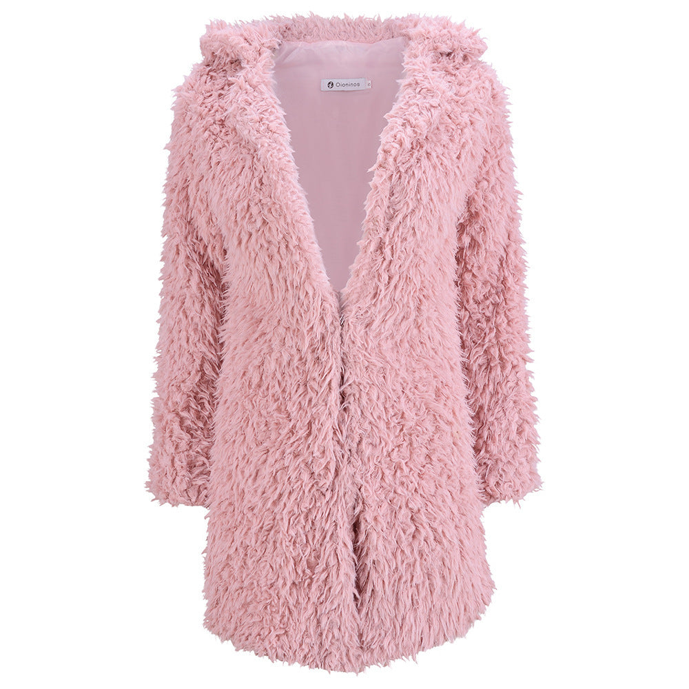 Faux Fur Coat for Women - European and American Style