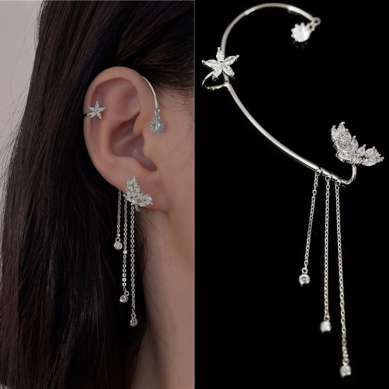 🔥Last Day 50% OFF🔥✨2023 New Release! Butterfly Tassel Style Zircon Earrings