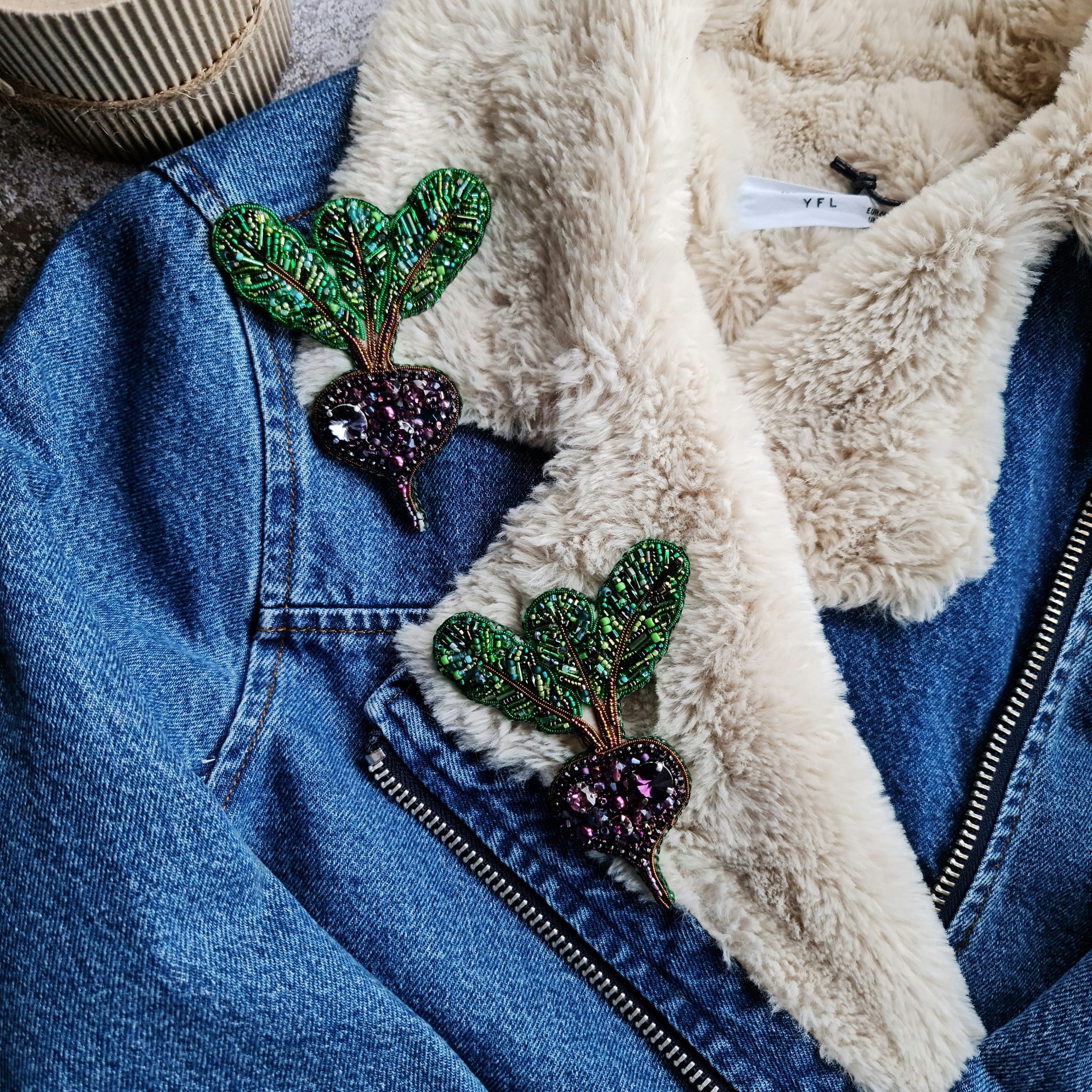 🔥ON SALE🔥Christmas Tree Pin Beaded Brooch