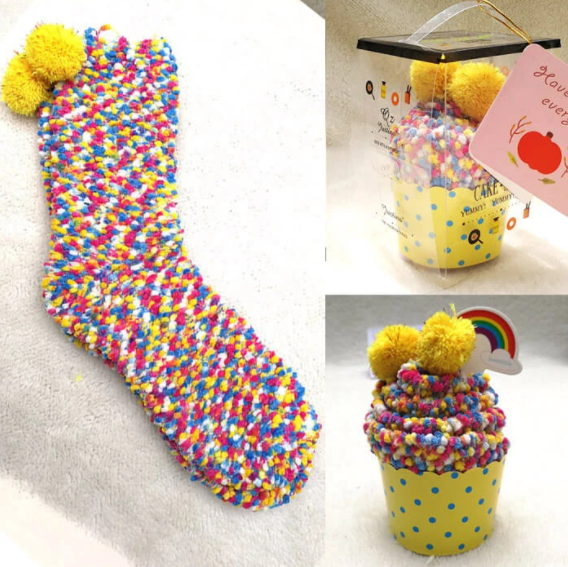(🎅EARLY CHRISTMAS SALE - 48% OFF)Winter Fuzzy Slipper Socks WIth Gift Box🔥Buy 5 Get FREE SHIPPING