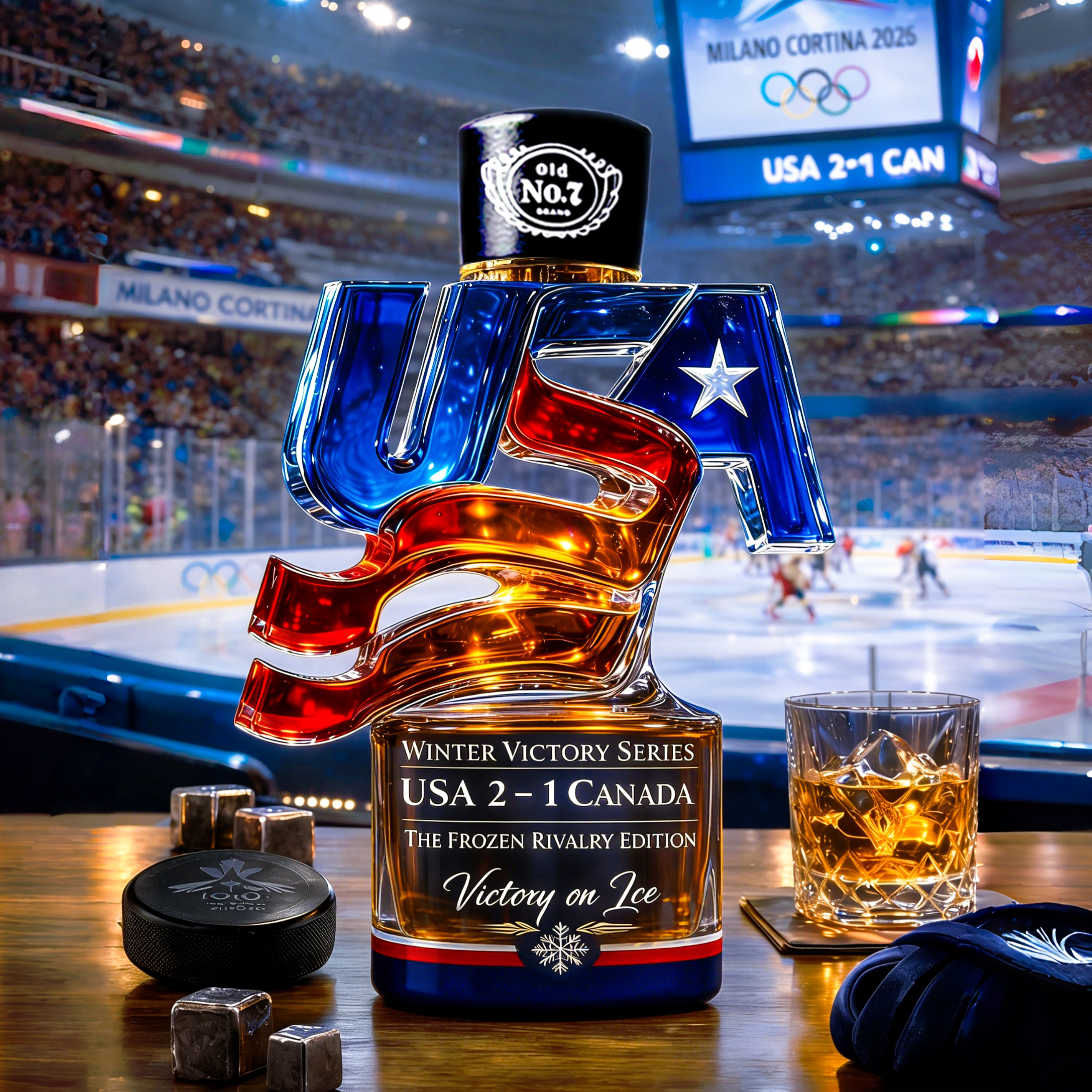 USA Winter Victory Series Whiskey Bottle(2026)