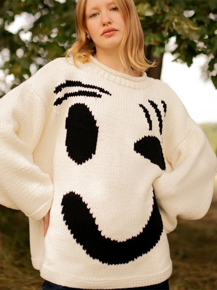 💥Hot Sale 49% OFF💥Happy Sunday Feel Good Knit Jumpers