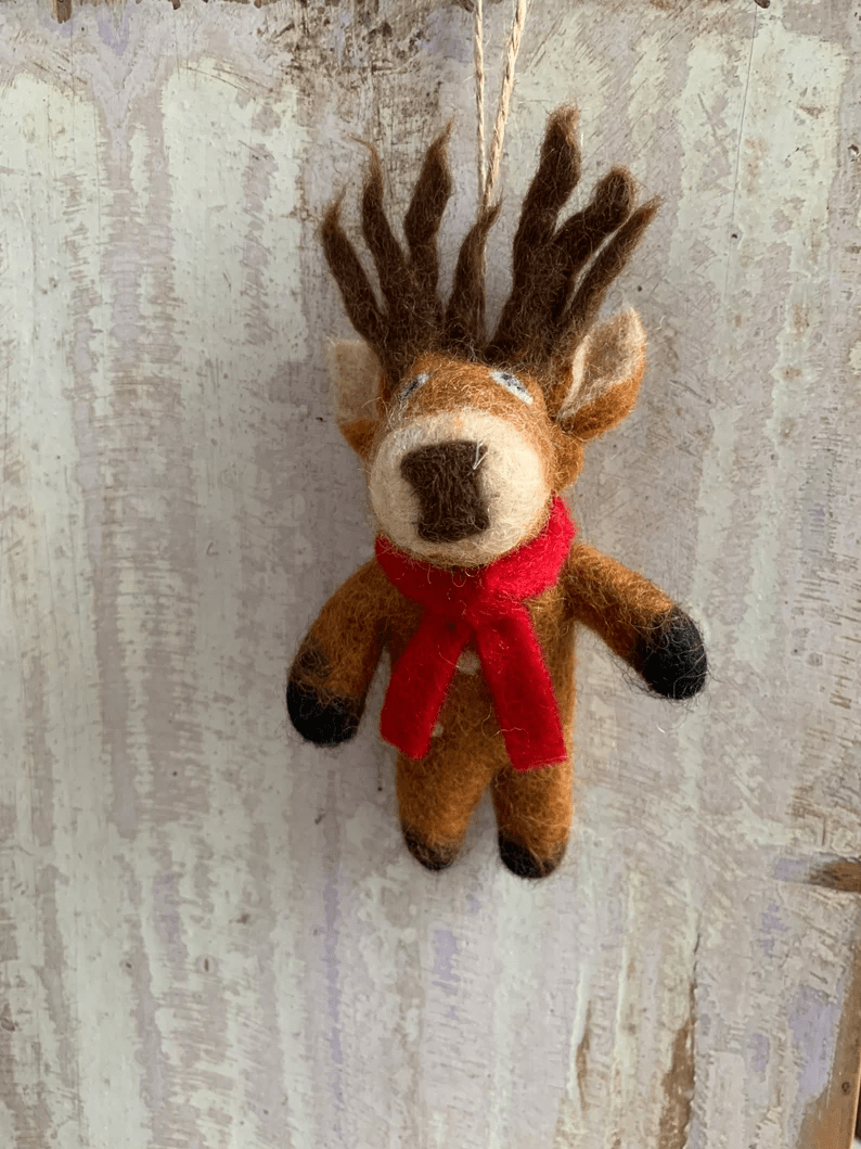 Felt Elk Felt Wool Christmas DECORATION