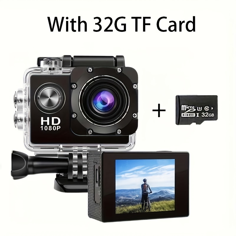 Action Camera (Built In 900 MA Battery) Action Camera Ultra HD Underwater Camera 140 Degree Wide-angle Lens 1181.1 Inch Waterproof Action Camera WIFI Camera For Thanksgiving Christmas (two Options: With Card And Without Card)
