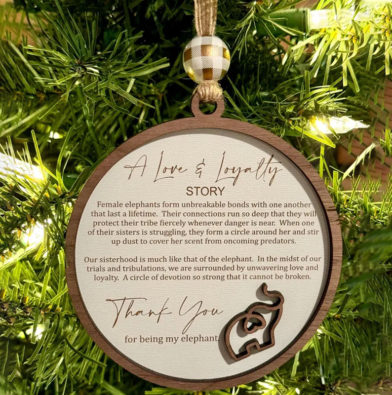 Friendship Elephant Ornament