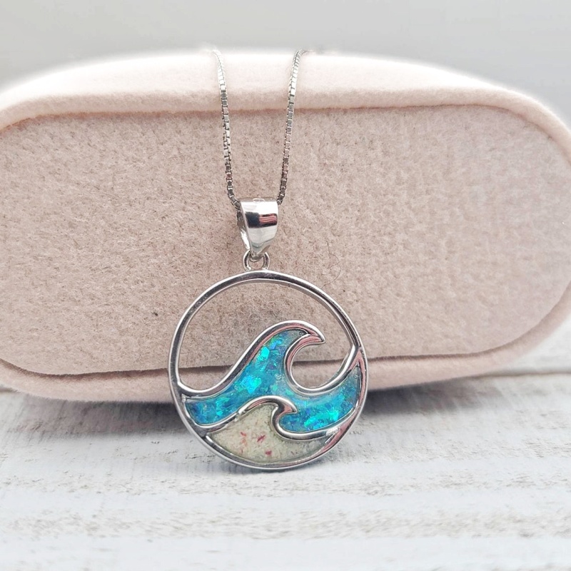 Hawaiian Ocean Wave Necklace