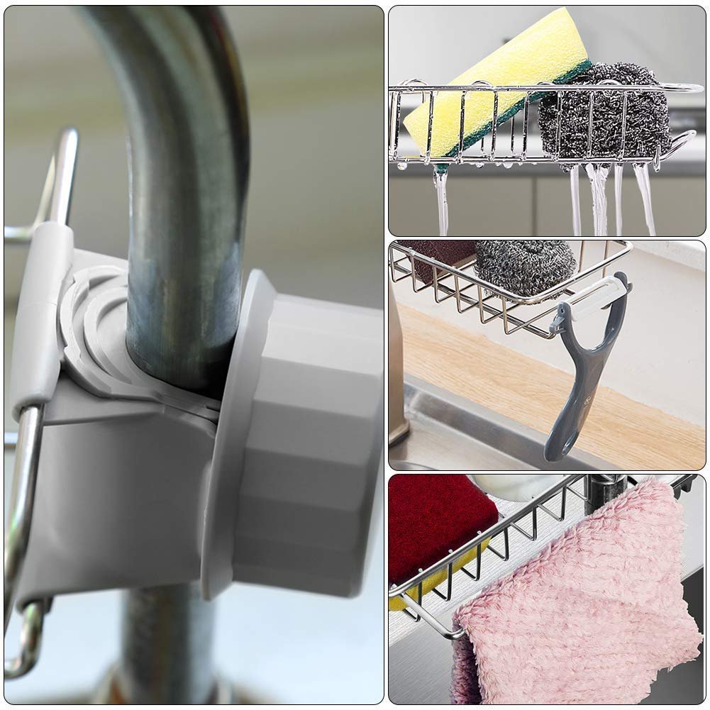 (Last Day Flash Sale-50% OFF) Kitchen Stainless Steel Faucet Rack--BUY 3 GET 2 FREE & FREE SHIPPING
