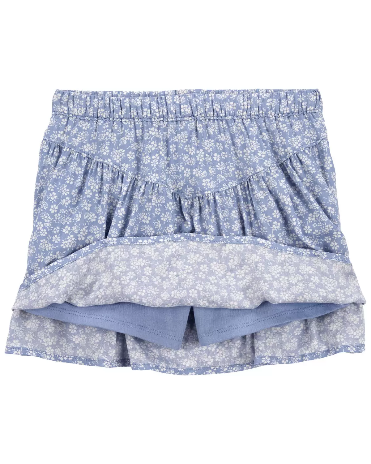 Oshkosh Kid LENZING™ ECOVERO™ Floral Print Smocked Top with Skort