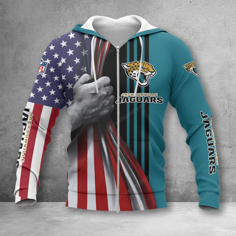 JACKSONVILLE JAGUARS 3D HOODIE SKULL0804