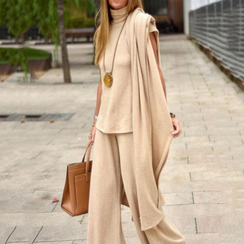 Fashionable Long Three-Piece Suit For All Seasons