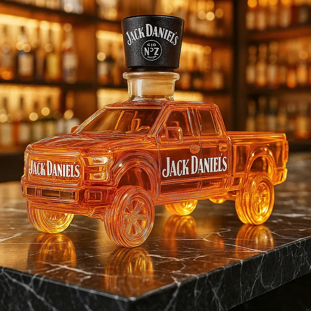Pickup Truck Whiskey Bottle