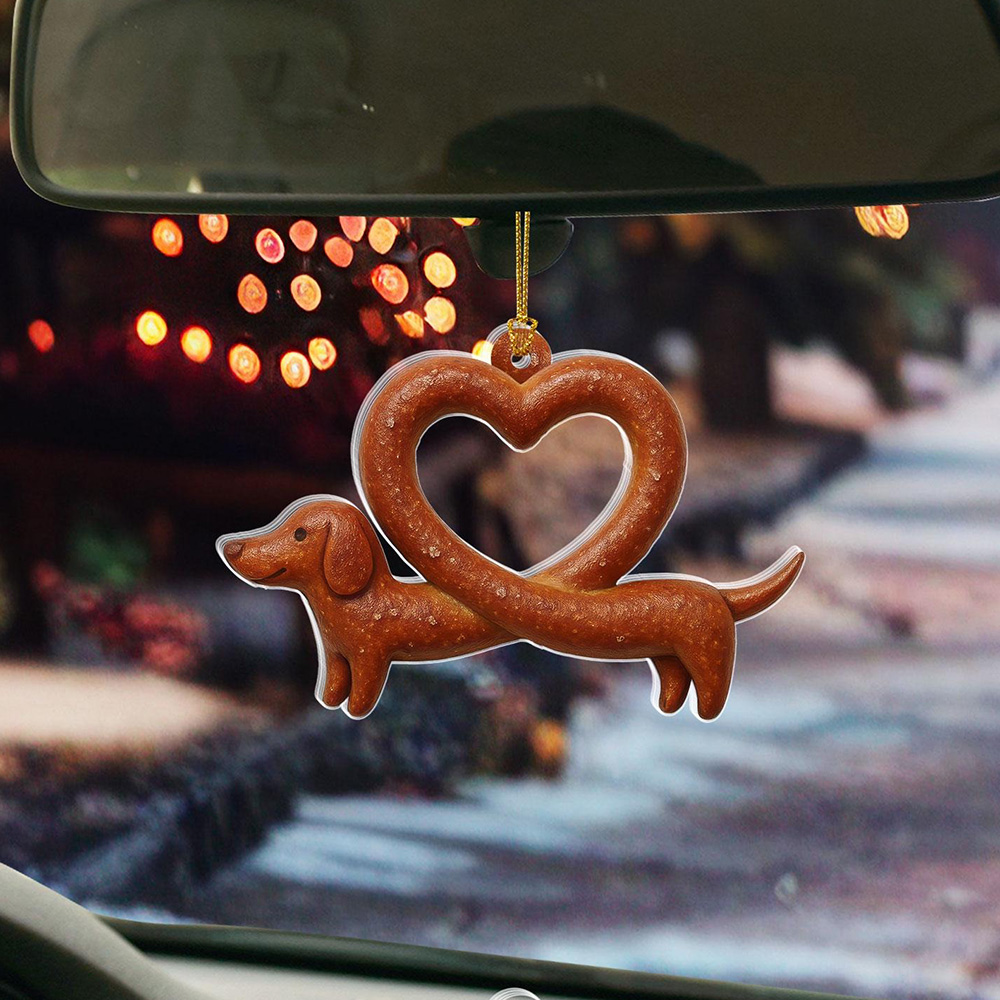 Pretzel Dachshund Ornament