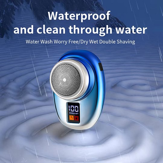 2025 New Digital Display Portable Waterproof Shaver Electric Beard Trimmer