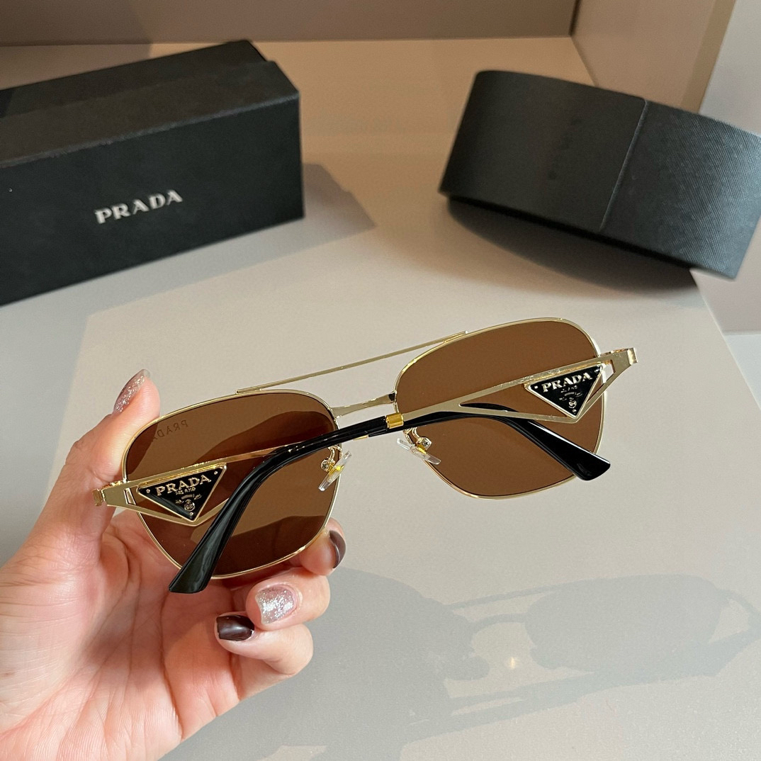 Prada round frame sunglasses