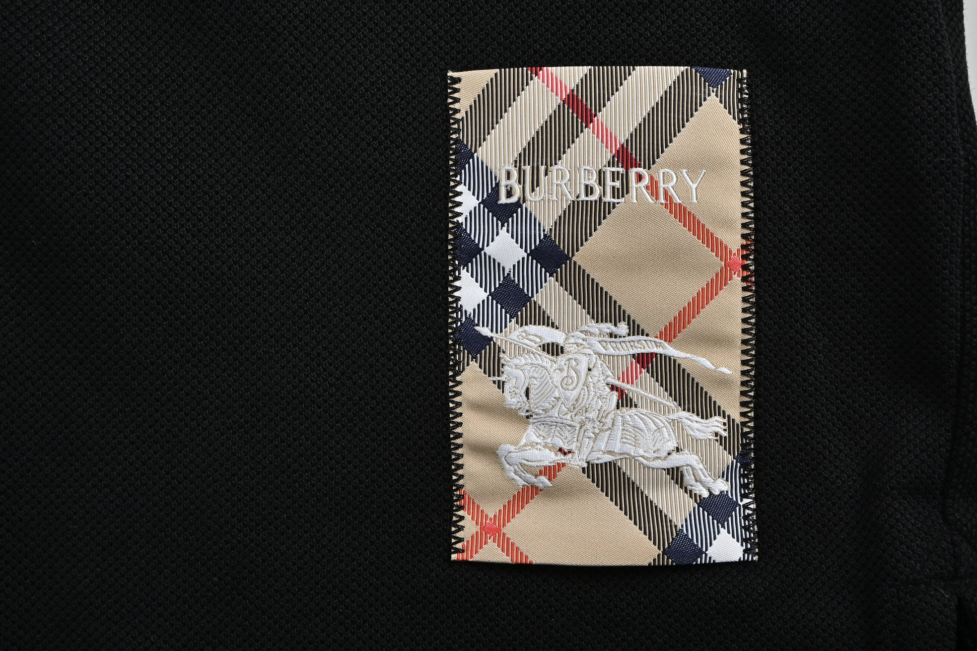 Burberry 25ss hem warhorse patch Polo short sleeve