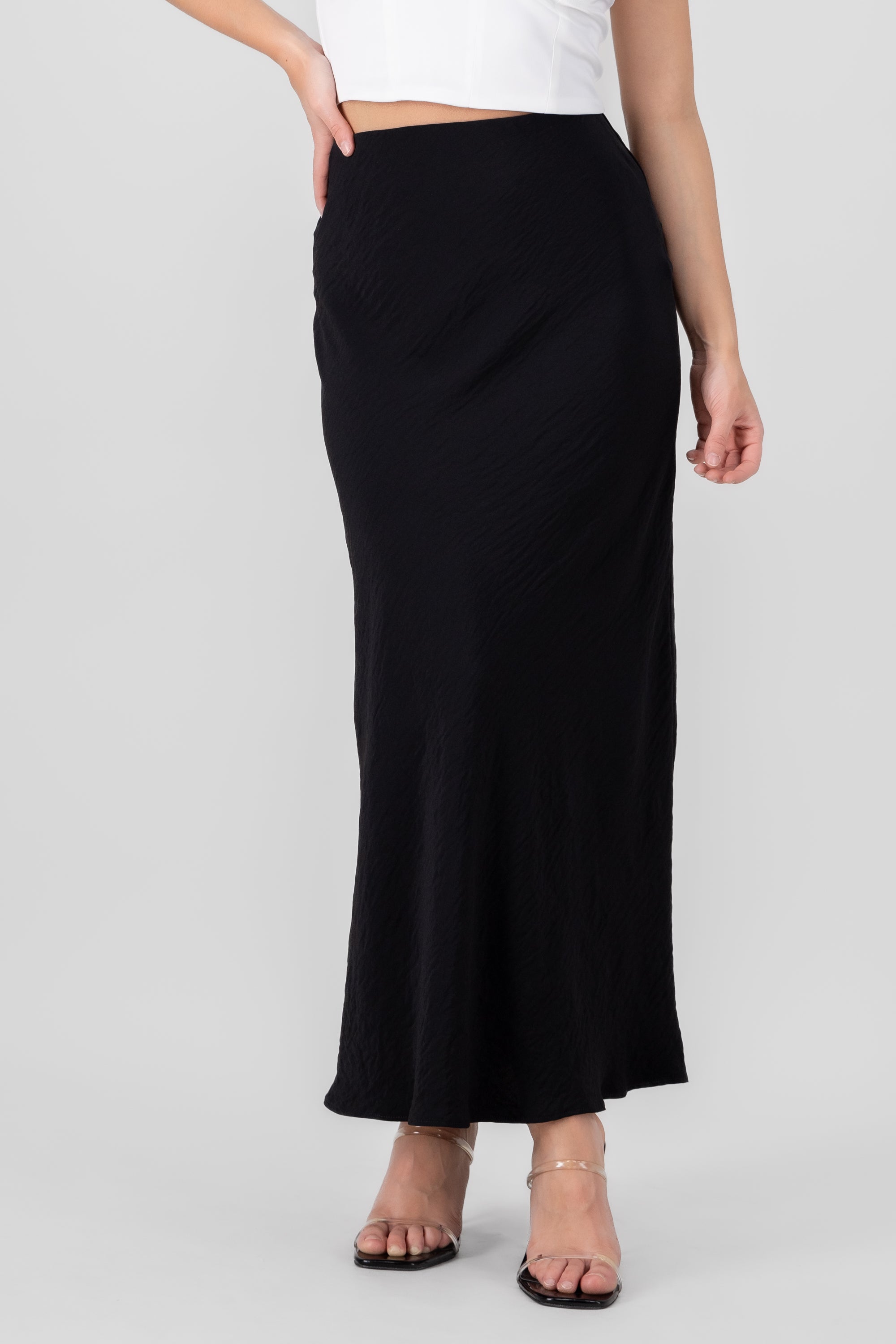 Low Waist Midi Skirt