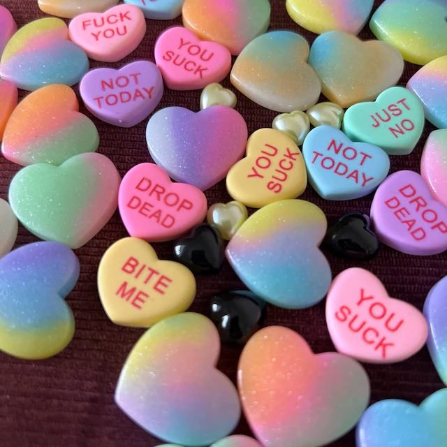 Mean Curse Word Conversation Hearts
