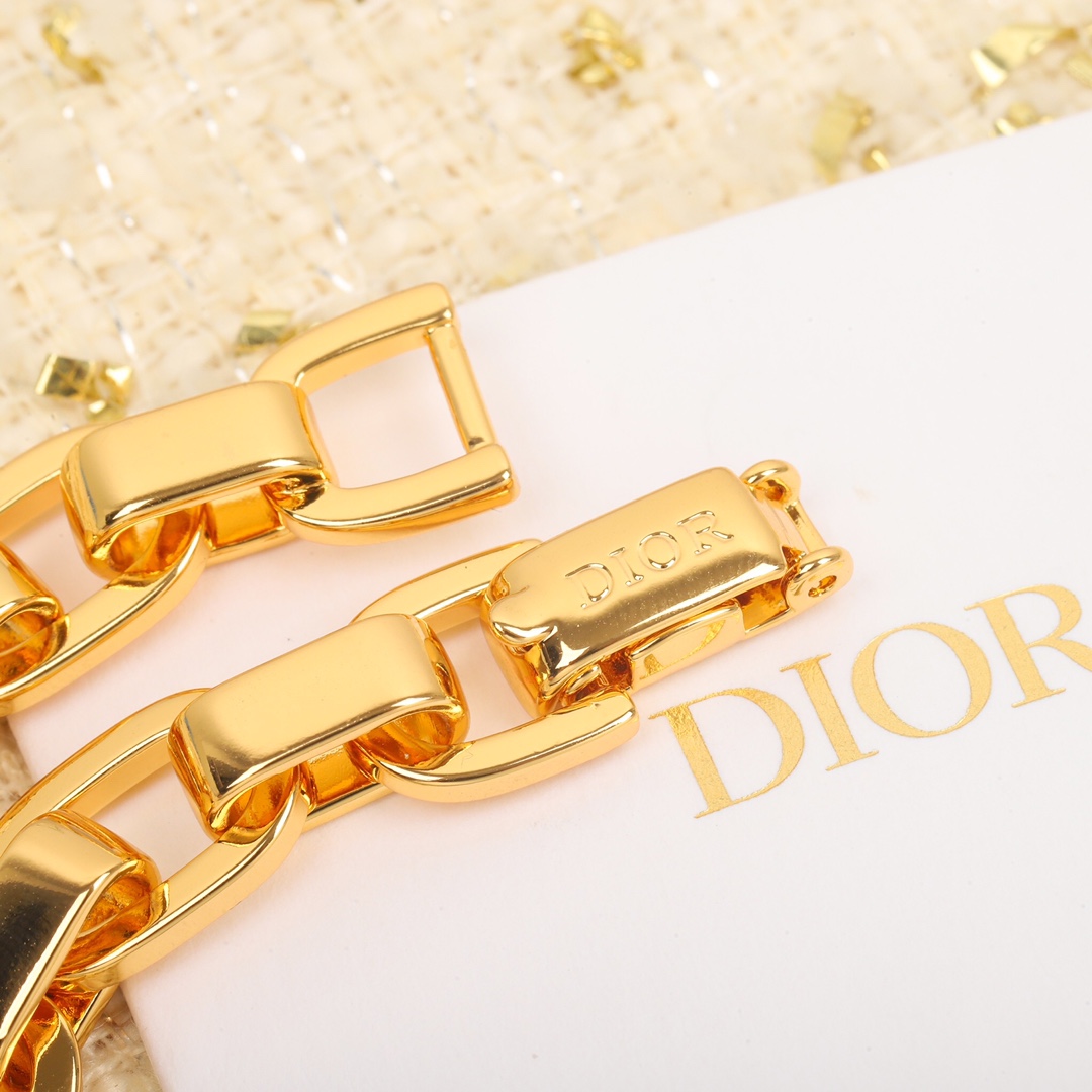 Dior CD thick chain bracelet