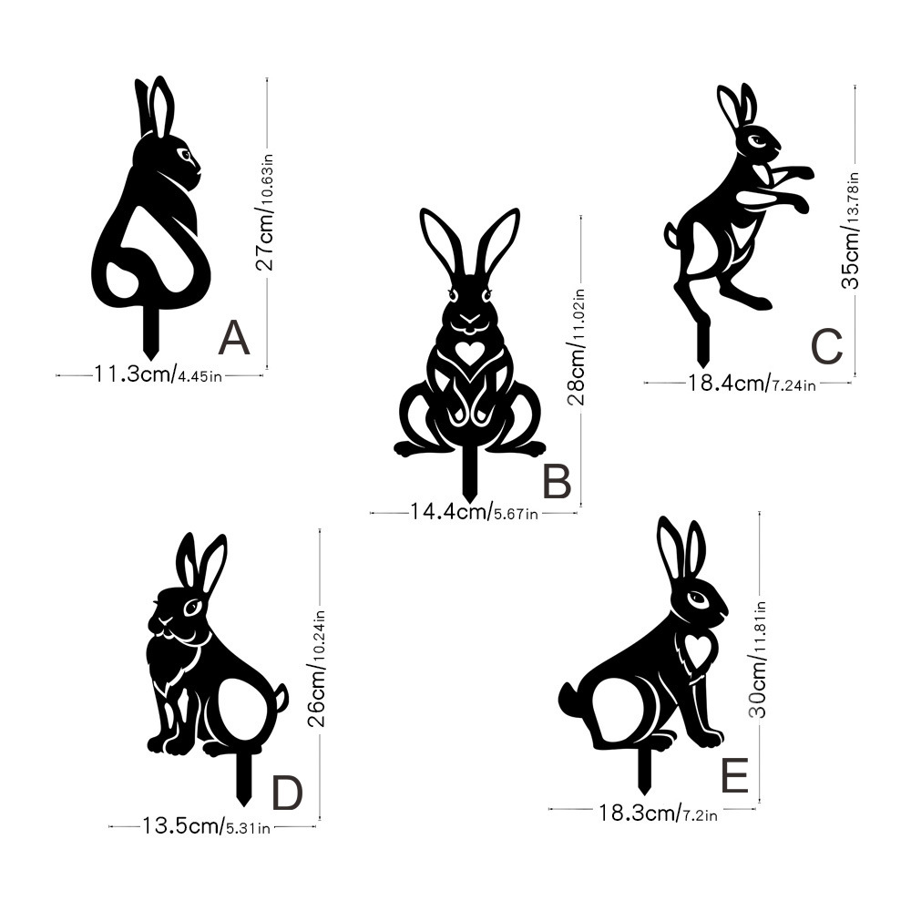 🔥Last Day 50% OFF🔥Garden Metal Rabbit Yard Art🐇Buy 2 Save 10% Off & Free Shipping
