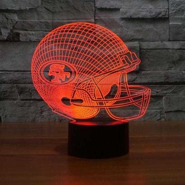 SAN FRANCISCO 49ERS 3D LED LIGHT LAMP