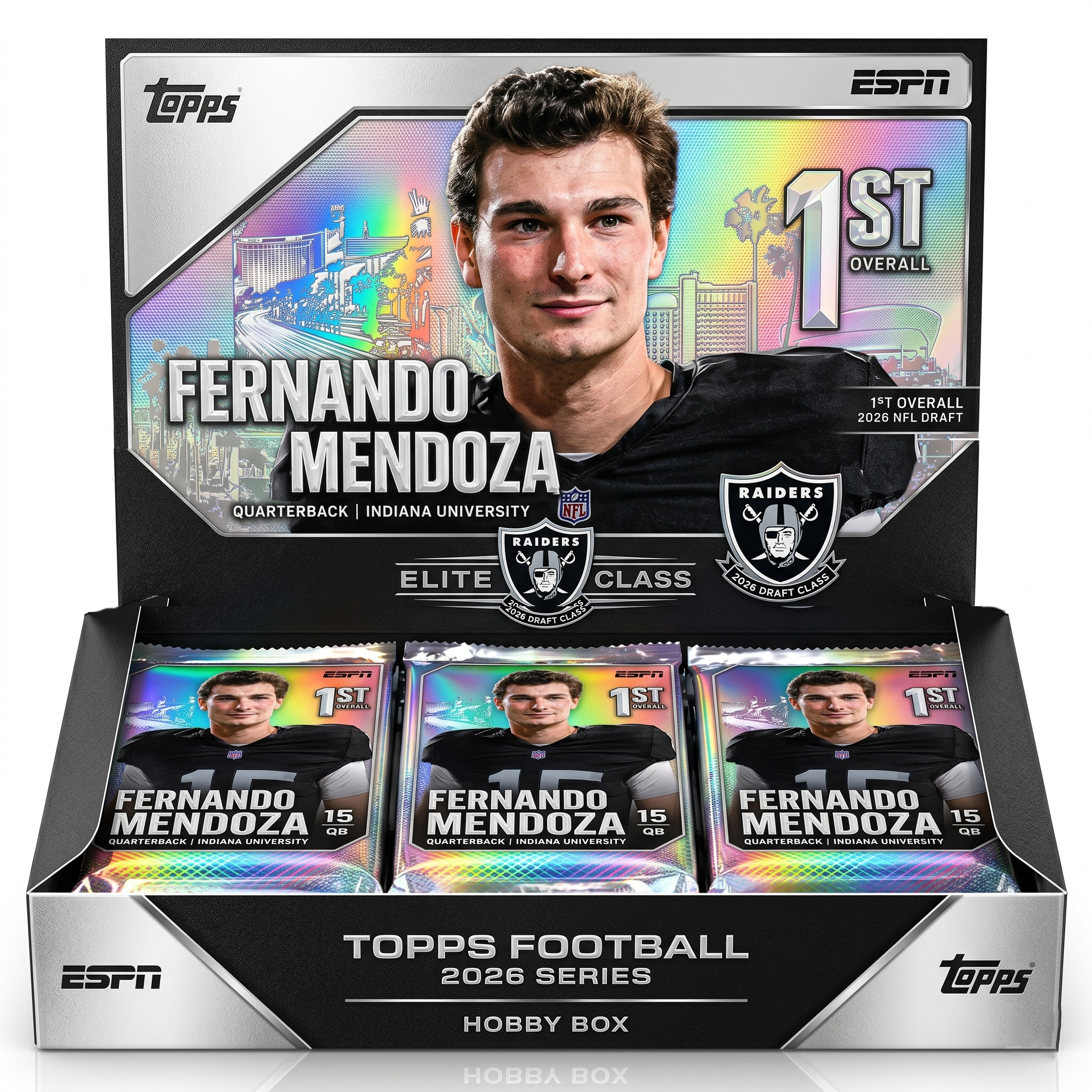 Topps Fernando Mendoza 1st Overall Draft Hobby Box 2026