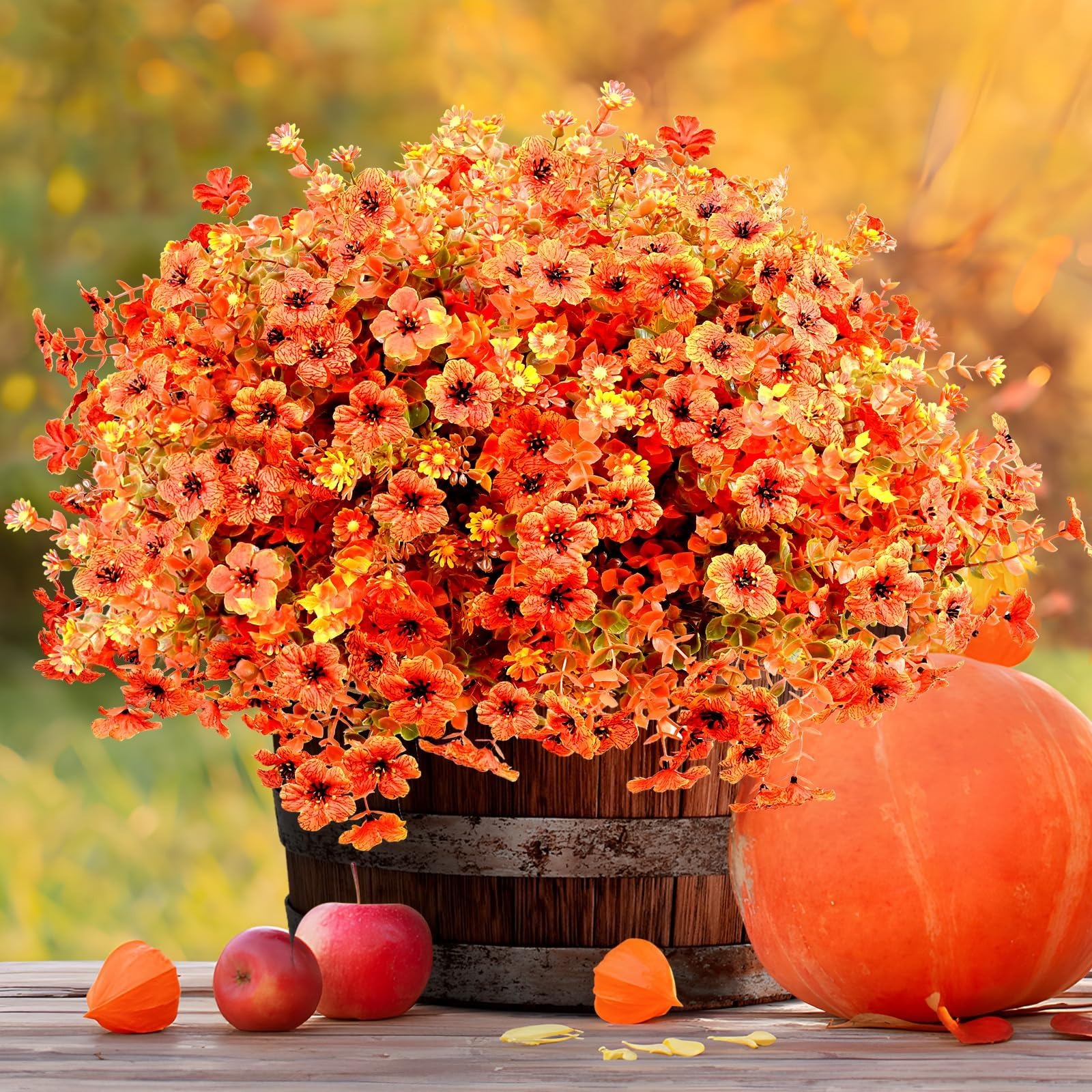 🔥On Sale🔥Artificial Fall Flowers  for Outdoor Indoor Garden Home Decoration