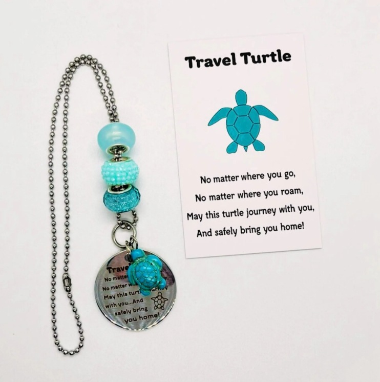 Lucky Travel Turtle keychain